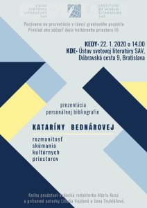 Prezentácia personálnej bibliografie KB - plagát